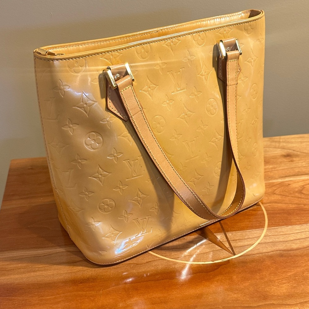Louis Vuitton Houston Yellow Vernis Bag